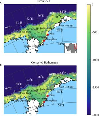 On the influences of the continental shelf bathymetry correction in Prydz Bay, East Antarctica